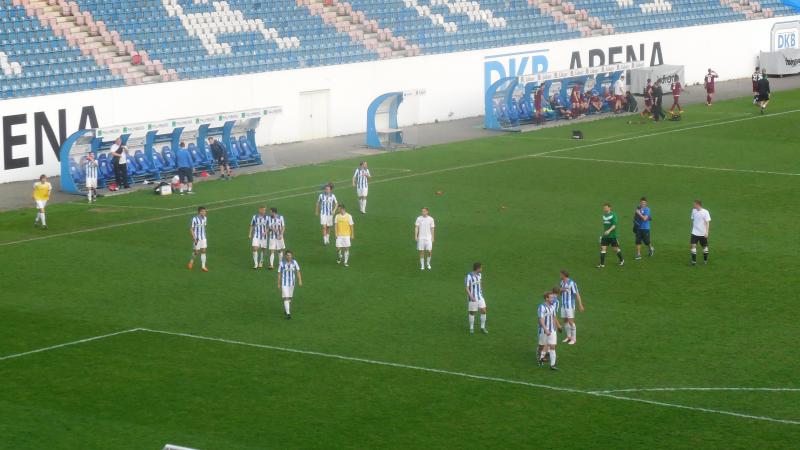 FC Hansa Rostock II - BFC Dynamo, Nach dem Abpfiff.
