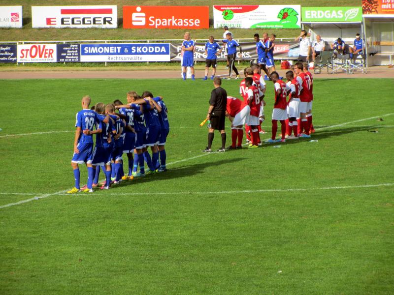 FC Anker Wismar - TSG Neustrelitz, Landespokal M-V, 2. Runde - Anstoss: 07.09. 2013, 14:00 Uhr - Schiedsrichter: Becker - Zuschauer: 480 - 5:4 (0:0, 0:0) n.V. u. 11m-Schiessen
