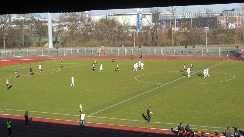 SC Charlottenburg - BFC Dynamo, 23.02.2014 - Achtelfinale - Berliner Pokal - SC Charlottenburg - BFC Dynamo 0:4 - ca. 600 Zuschauer im Mommsen-Stadion.