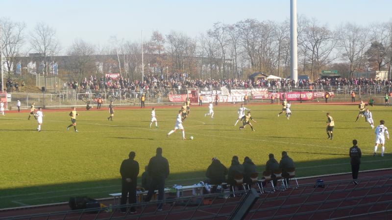 SC Charlottenburg - BFC Dynamo, 23.02.2014 - Achtelfinale - Berliner Pokal - SC Charlottenburg - BFC Dynamo 0:4 - ca. 600 Zuschauer im Mommsen-Stadion.
