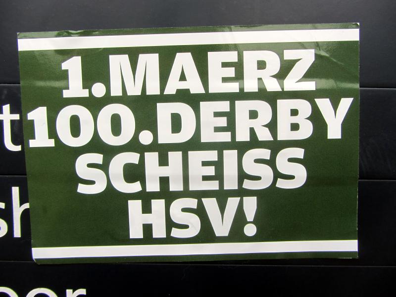 SV Werder Bremen - Hamburger SV, 1. Bundesliga, 2013/14, 23. Spieltag - 
Anstoß: 01.03.2014, 15:30 Uhr - Stadion:
Weser-Stadion, Bremen - Zuschauer: 42100 (ausverkauft) - Schiedsrichter: Florian Meyer (Burgdorf) - 1:0 Junuzovic (19., Linksschuss, Hunt)
