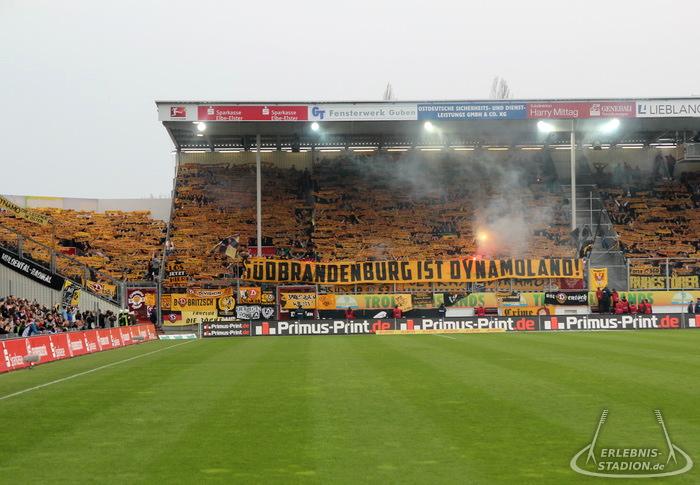 FC Energie Cottbus - SG Dynamo Dresden 0:0, 04.04.2014, 18.30 Uhr,
Stadion der Freundschaft,
2. Bundesliga,
0:0 (0:0).
18.500 Zuschauer