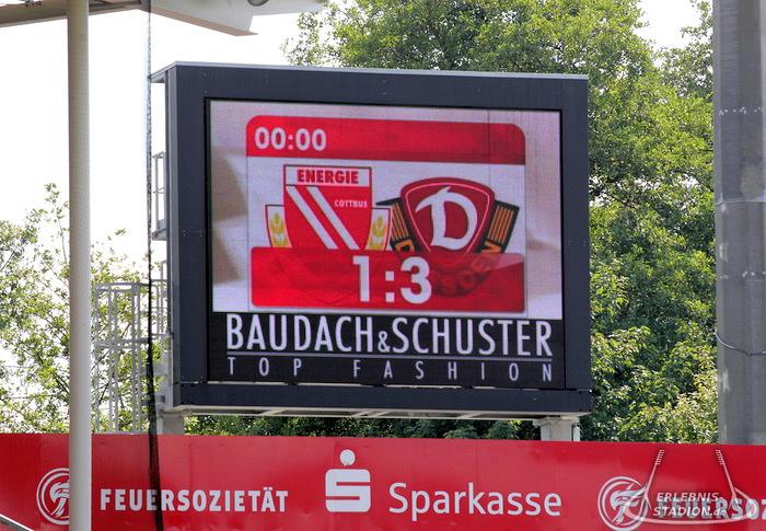 FC Energie Cottbus - SG Dynamo Dresden 1:3, 03.08.2014, 14.00 Uhr,
Stadion der Freundschaft,
3. Liga,
1:3 (0:3),
14.807 Zuschauer