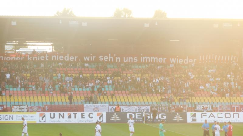 BFC Dynamo - 1. FC Union Berlin II, Das alte Transparent.