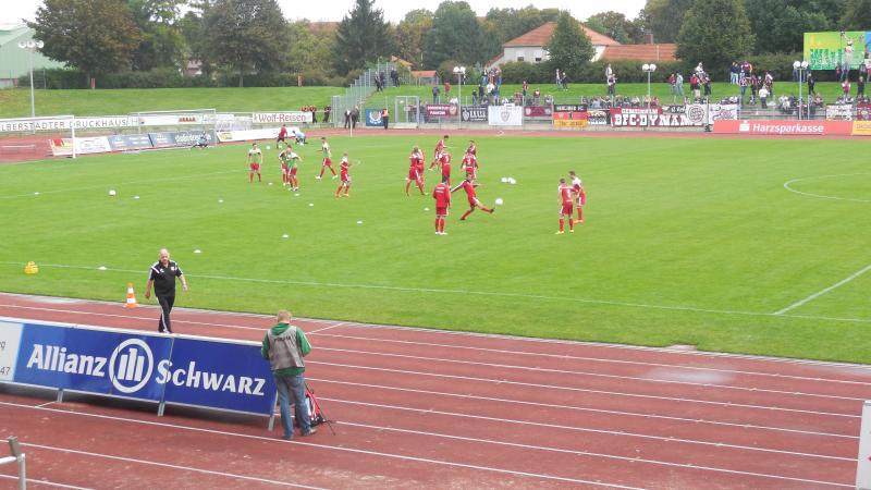 VfB Germania Halberstadt - BFC Dynamo, Die Halberstädter Spieler.