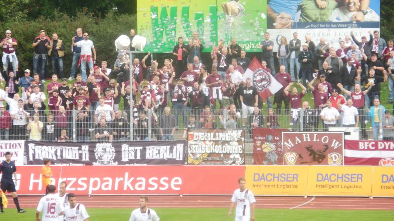 VfB Germania Halberstadt - BFC Dynamo, Die Berliner Fans.