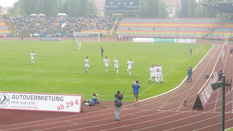 BFC Dynamo - SV Babelsberg 03, Nach der 1:0 Führung.