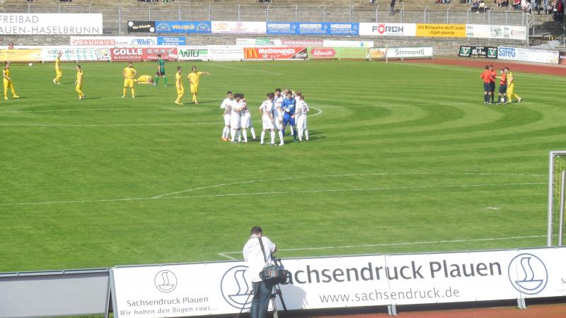 VFC Plauen - BFC Dynamo, 28.09.2014 - 8. Spieltag - Regionalliga Nordost - VFC Plauen - BFC Dynamo 1:2 - 1.175 Zuschauer im Vogtland-Stadion.