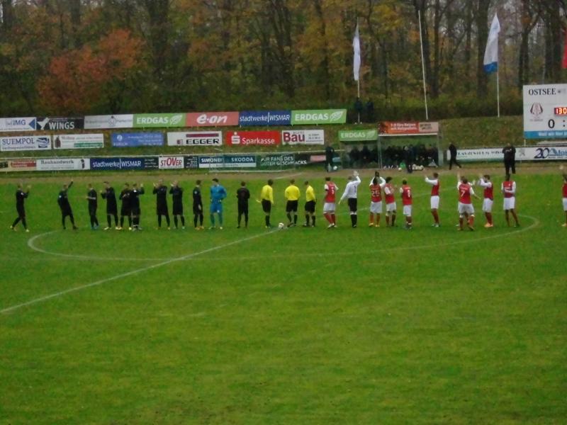 FC Anker Wismar - FC Mecklenburg Schwerin, Landespokal M-V, Viertelfinale - Anstoß: 15.11.2014, 13:00 Uhr - Kurt-Bürger-Stadion Wismar - Schiedsrichter: Minx - Zuschauer: 575 - 1:0 Ivanir Abelha Pais Rodrigues (5.)