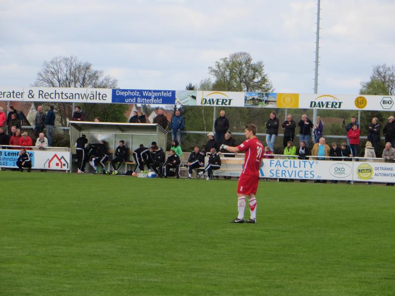 Regionalliga Nord 13.04.2014 Bsv Schwarz Weiss Rehden 2:2 SvMeppen, 