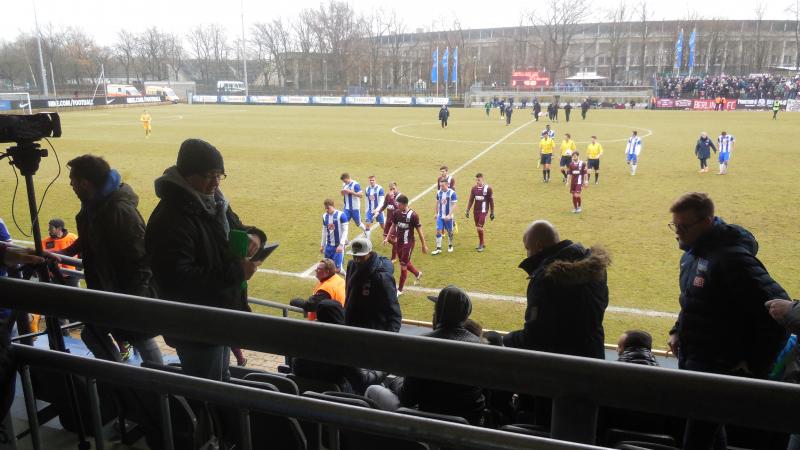 Hertha BSC U23 - BFC Dynamo, Halbzeit.