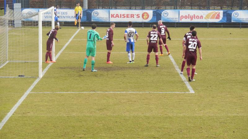 Hertha BSC U23 - BFC Dynamo, 01.03.2015 - 18. Spieltag - Hertha BSC U23 - BFC Dynamo 5:2 vor 981 Zuschauern.