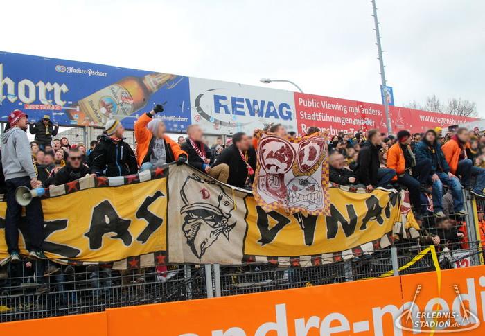 SSV Jahn Regensburg - SG Dynamo Dresden 2:3, 28.02.2015, 14.00 Uhr,
Regensburg, Jahnstadion,
3. Liga,
2:3 (0:3),
8.742 Zuschauer