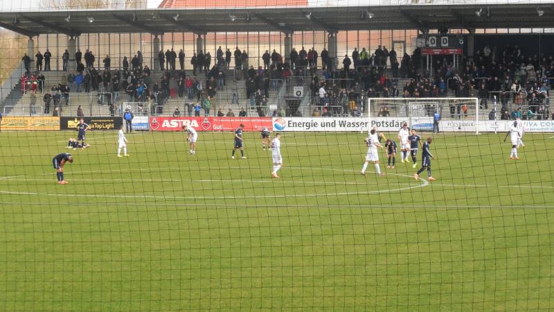 SV Babelsberg 03 - BFC Dynamo, 28.03.2015 - 22. Spieltag Regionalliga Nordost - SV Babelsberg 03 - BFC Dynamo 0:0 - 3.811 Zuschauer im Karl-Liebknecht-Stadion.