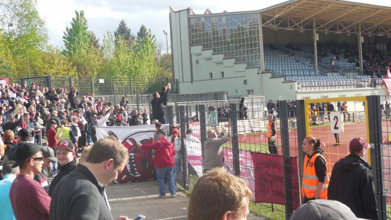 Berliner AK 07 - BFC Dynamo, 02.05.2015 - 27. Spieltag - Regionalliga Nordost - BAK 07 - BFC Dynamo 1:3 vor 1.489 Zuschauern im Poststadion.