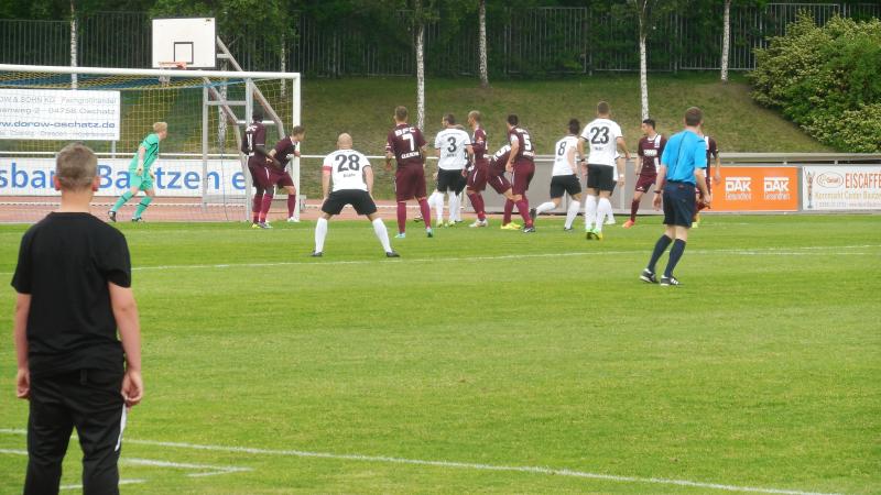 FSV Budissa Bautzen - BFC Dynamo, 24.05.2015 - 30. Spieltag - Regionalliga Nordost - FSV Budissa Bautzen - BFC Dynamo 0:2 vor 1.250 Zuschauern im Stadion Müllerwiese.
