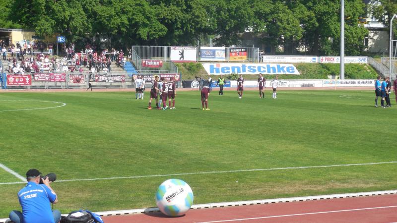 FSV Budissa Bautzen - BFC Dynamo, 24.05.2015 - 30. Spieltag - Regionalliga Nordost - FSV Budissa Bautzen - BFC Dynamo 0:2 vor 1.250 Zuschauern im Stadion Müllerwiese.