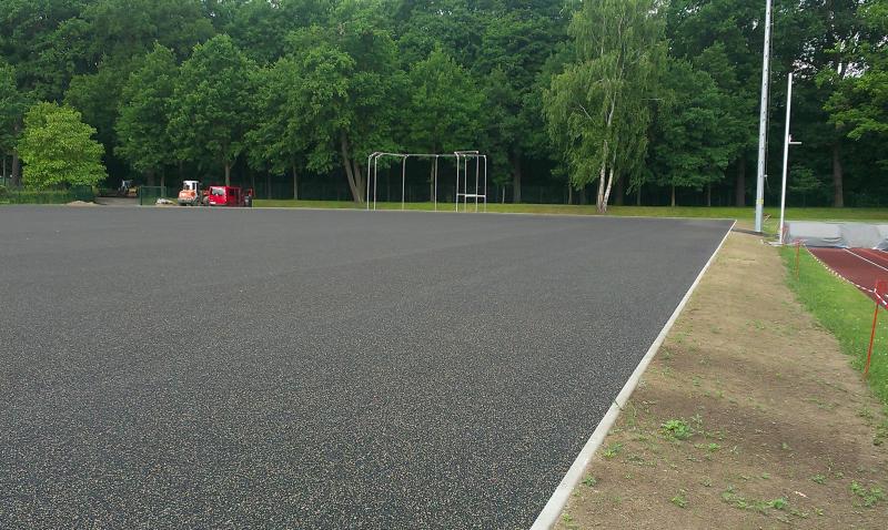VfB vs.VfB II, Kunstrasenplatz Zittau ca. 3 Wochen vor der Ferigstellung