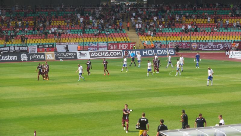 BFC Dynamo - FC Carl Zeiss Jena, Nach dem 1:1 Ausgleich.