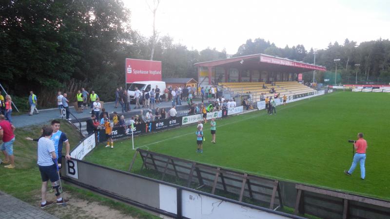 VfB Auerbach 1906 - BFC Dynamo, 27.08.2015 - 5. Spieltag Regionalliga Nordost - VfB Auerbach - BFC Dynamo 4:1 vor 810 Zuschauern.