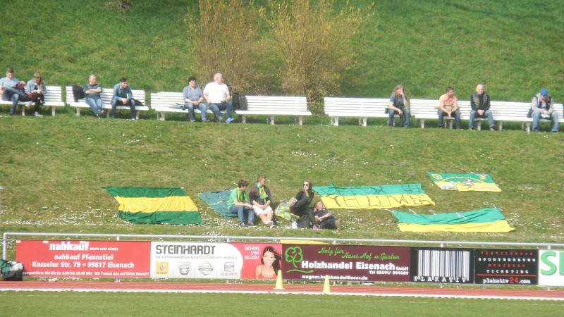 FC Eisenach - FC Einheit Rudolstadt, 03.04.2016 - 21. Spieltag Oberliga Nordost Süd - FC Eisenach - FC Einheit Rudolstadt 0:2 vor 156 Zuschauern im Wartburg-Stadion., Vereine: FC Einheit Rudolstadt, FC Eisenach