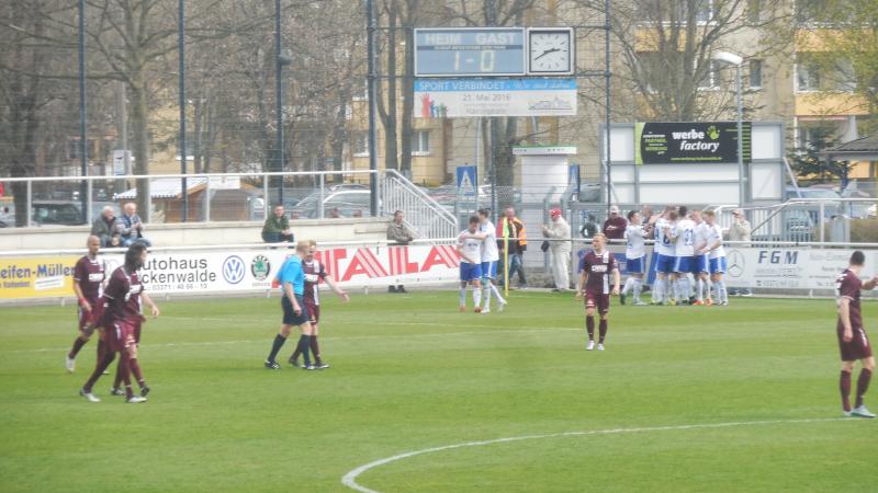 FSV 63 Luckenwalde - BFC Dynamo, 09.04.2016 - 27. Spieltag - Regionalliga Nordost - FSV 63 Luckenwalde - BFC Dynamo 1:0 vor 601 Zuschauern im Werner-Seelenbinder-Stadion., Vereine: BFC Dynamo, FSV 63 Luckenwalde